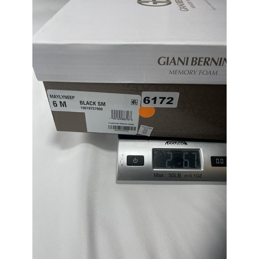 Giani Bernini Boots Size 6 Black Maylyneep Heel Knee High Block Memory Foam Tall - Picture 10 of 10